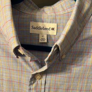 Mens saddlebred button up shirt size large